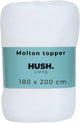 Cállate. living hush living molton topper protector - 80% algodón 20% poliéster - excelente absorción de la humedad - dimensionalmente estable - comodidad y protección duradera - 180x200+15cm