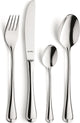Amefa eleganza - set posate - 24 pezzi - 6 persone - 18 10 - lavabili in lavastoviglie - color argento - 6 persone