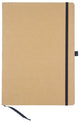 Quaderno Kangaro - a4 - kraft - con riga - con elastico, nastro e portapenna - k-552161