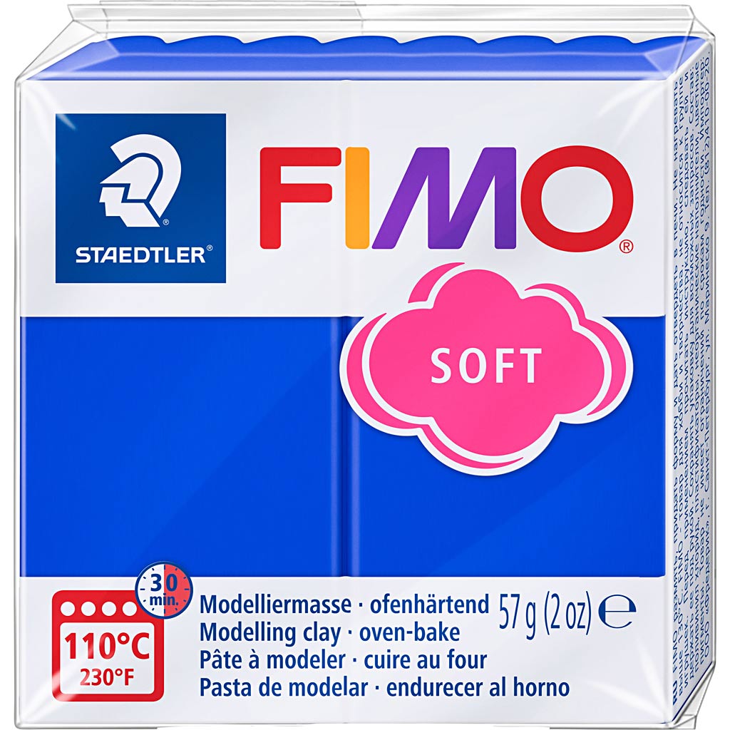 FIMO® morbido, blu brillante, 57 gr 1 scatola