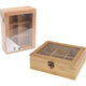 Eccellente Casalinga Houseware Bamboo Teaist 6-Compartment