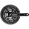 SHIMANO CANTACE 3 X 10 Velocidad Trekking FC-T521 con Crankarm de 175 mm 48-36-26T Octalink negro