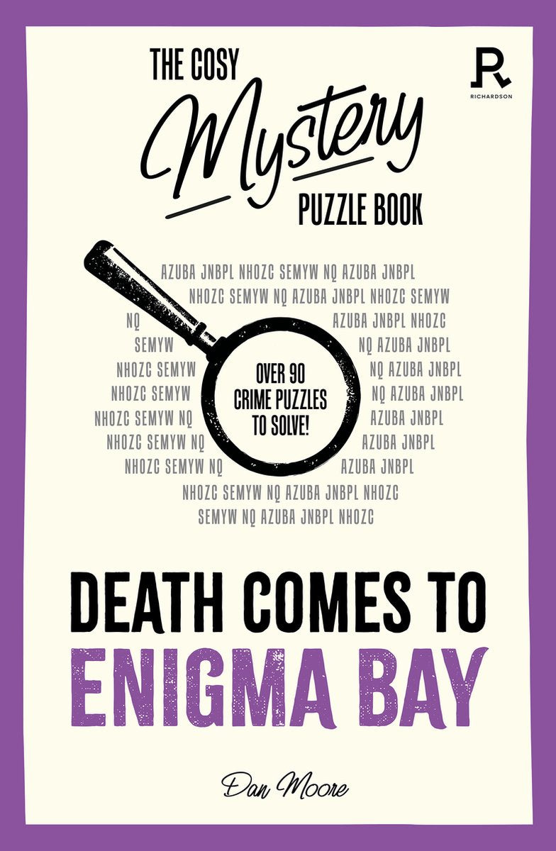 El acogedor libro de misterio y rompecabezas: la muerte llega a Enigma Bay