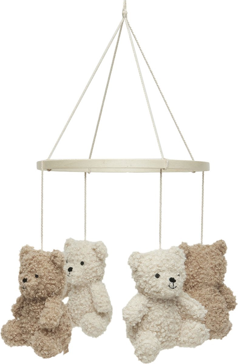Jollein baby mobiel - teddy bear - naturel biscuit - voor box babybedje