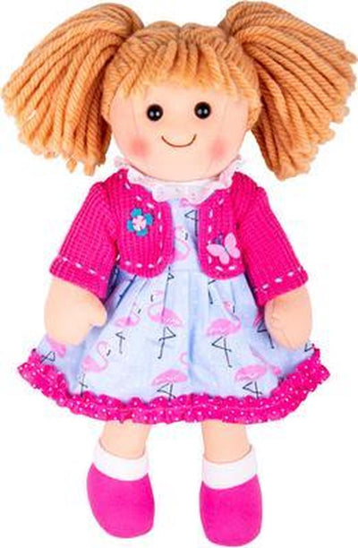 Bigjigs muñeca de tela maggie - 35cm