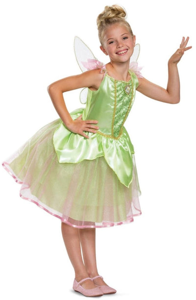 Disfraz disney - tinker bell, tinker bell deluxe, talla xs (3t-4t años), niña