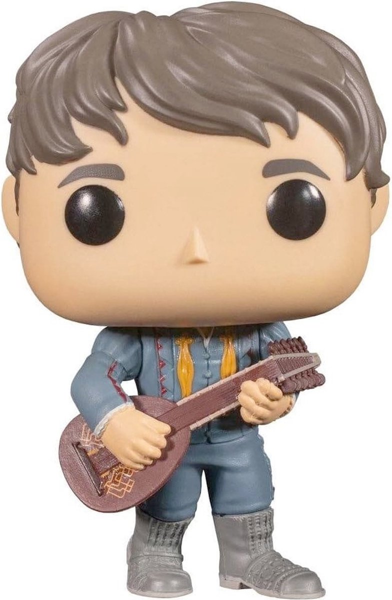 Funko el brujo - ¡pop! tv jaskier (traje verde) figura de coleccionista de 9 cm - multicolores