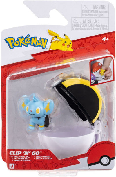 Pokémon - clip 'n' go - shinx con ultra ball