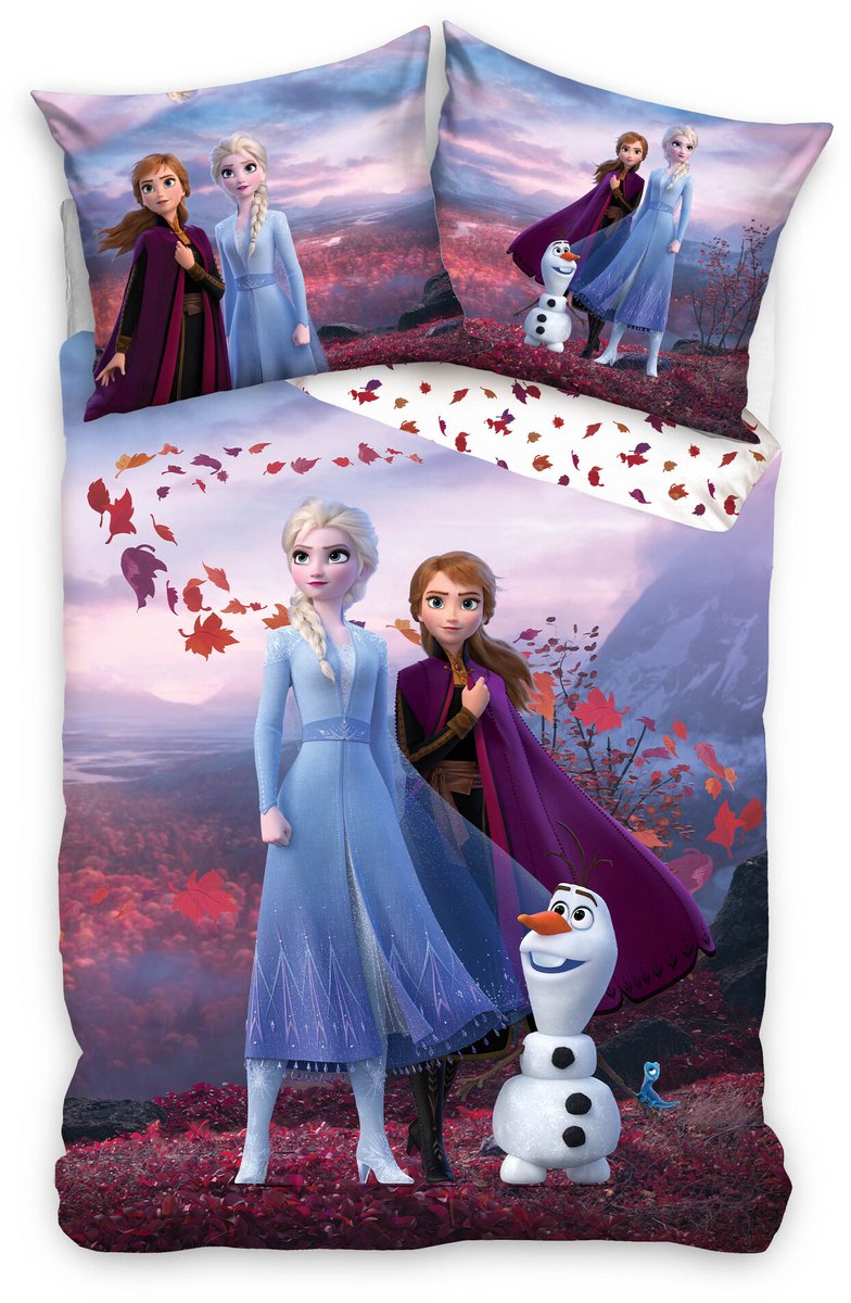Copripiumino Disney Frozen, magico - singolo - 140 x 200 cm - cotone