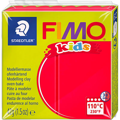 Fimo Kids montando arcilla roja, 42gr