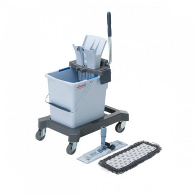 Kit de inicio Vileda ultraspeed pro (25 litros) con plato y fregona