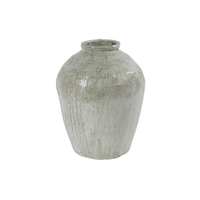 Vaso Countryfield gayle bianco verde 23,5xh30,5cm