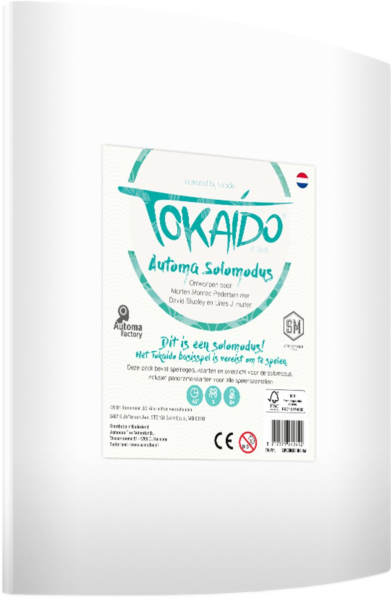Asmodee tokaido automa solomodus bordspel uitbreiding solo kaarten.