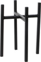 Decoraciones de mica - macetero con elevador estándar - negro - ancho 16 x alto 25 cm - metal