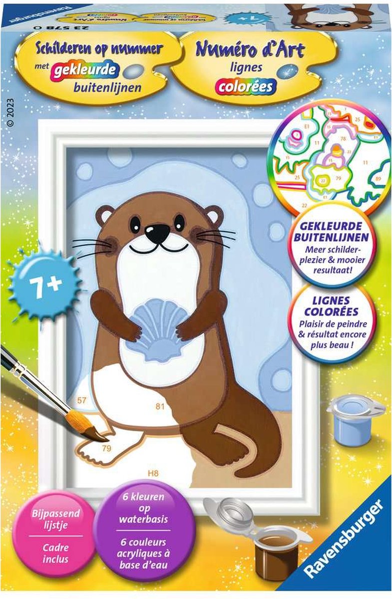 Pintura de Ravensburger por número - Otter