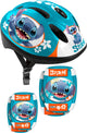 Protezione da pattinaggio a 5 pezzi Disney 52-56 cm Blu Blu Dimensione S M