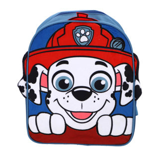 Paw patrol pluche rugzak marshall 31x25.5x8.5 cm blauw