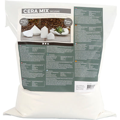 Creativ Company cera-mix esclusiva miscela di gesso per colata, bianco, 5 kg 1 scatola