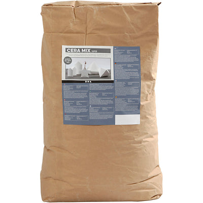 Creativ company cera-mix super mezcla para yeso, blanco, 25 kg 1 caja