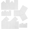 Stampi Creativ Company, casette e triangoli, h: 6-14,5 cm, spessore 0,5 mm, trasparente, 5 pezzi 1 scatola
