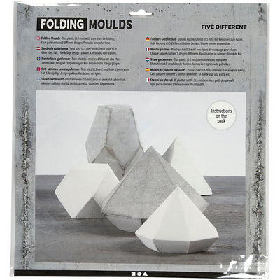 Moldes Creativ Company, formas geométricas, h: 6-13 cm, transparente, 5 piezas 1 caja