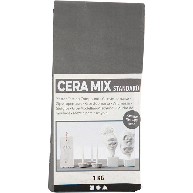 Creative Company Cera-Mix Standard Gipping Hick Mix, grigio chiaro, 1 kg