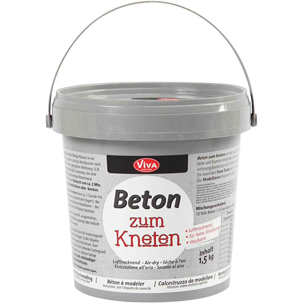 Viva decor kneed concrete, gray, 1500 g 1 box