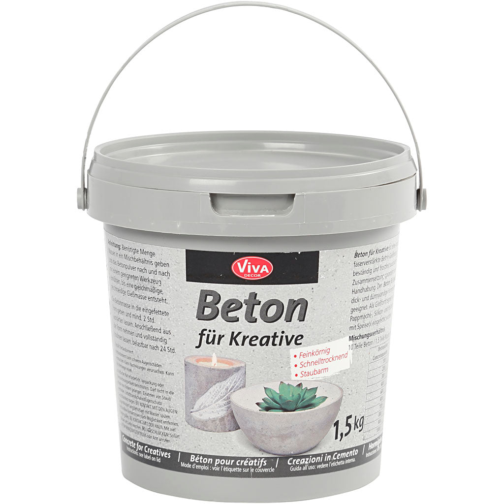Viva decor hobby concrete, gray, 1500 g 1 box