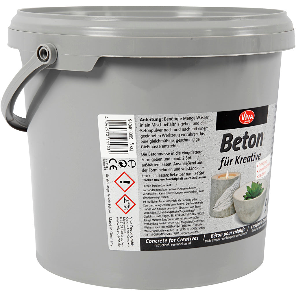 Viva decor hobby concrete, gray, 5000 gr 1 box