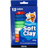 Set di argilla morbida con vari colori, 200gr.