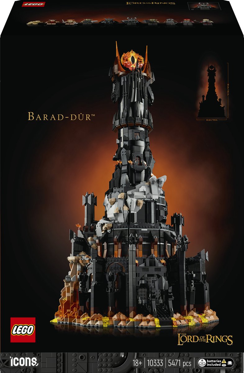 Lego il signore degli anelli barad-dûr - 10333