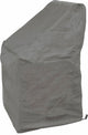 Funda impermeable Eurotrail para sillas apilables cantónicas 66x66x117cm, funda apilable gris