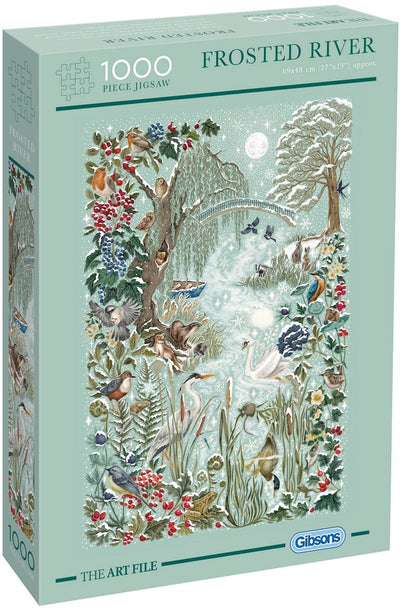 Gibsons - frosted river (door the art file) - 1000 pieces 48×69cm (w×h) - jigsaw puzzle for adults
