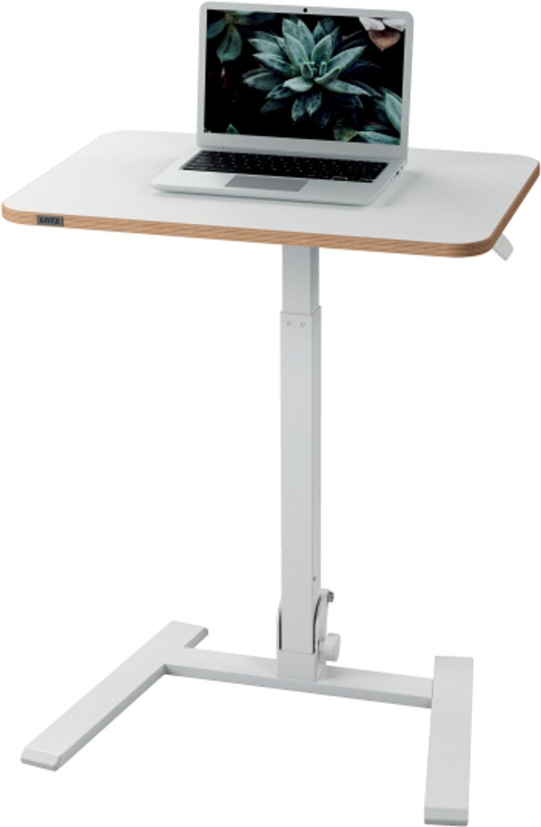 Scrivania Leitz ergo pieghevole sit-stand - scrivania ergonomica pieghevole - compatta 65×46 cm - bianco