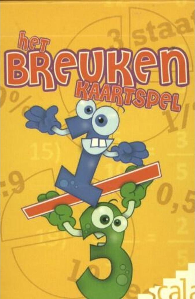 Scala el juego de cartas de fracción.