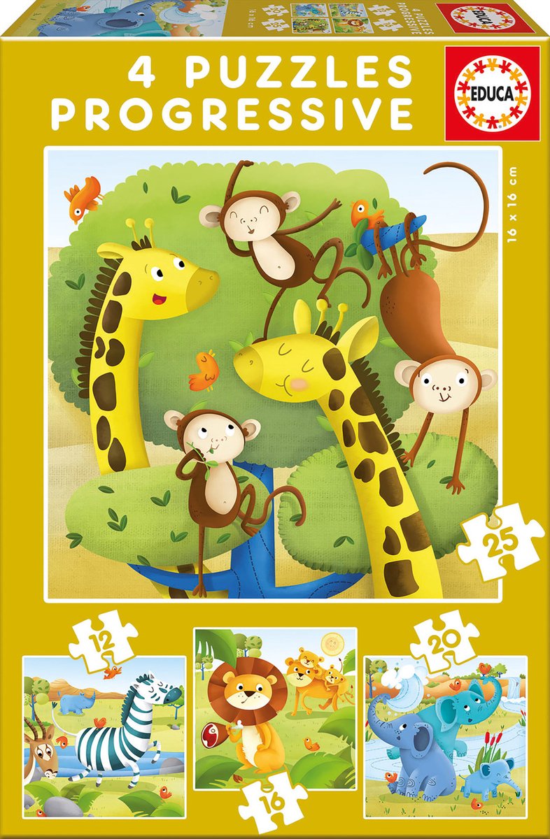 Puzzle Educa - 4 puzzle progressivi