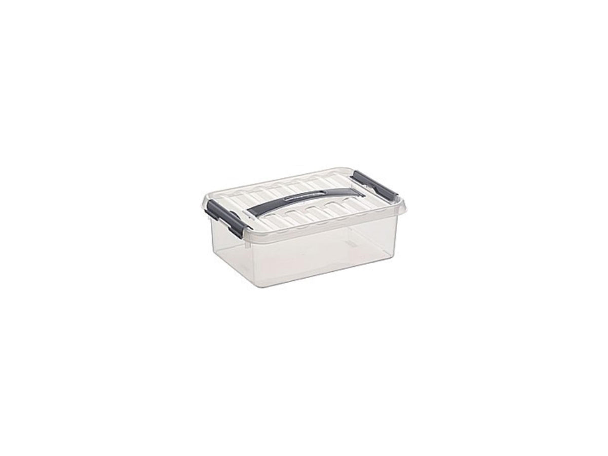 Caja de almacenamiento de línea Q-Line 4 L Transparente