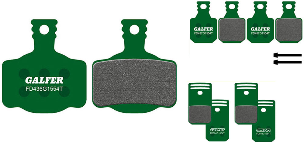 Galfer bike pro disc pads for magura campagnolo | magura mt2, mt4, mt6, mt8, mt sport campagnolo h11