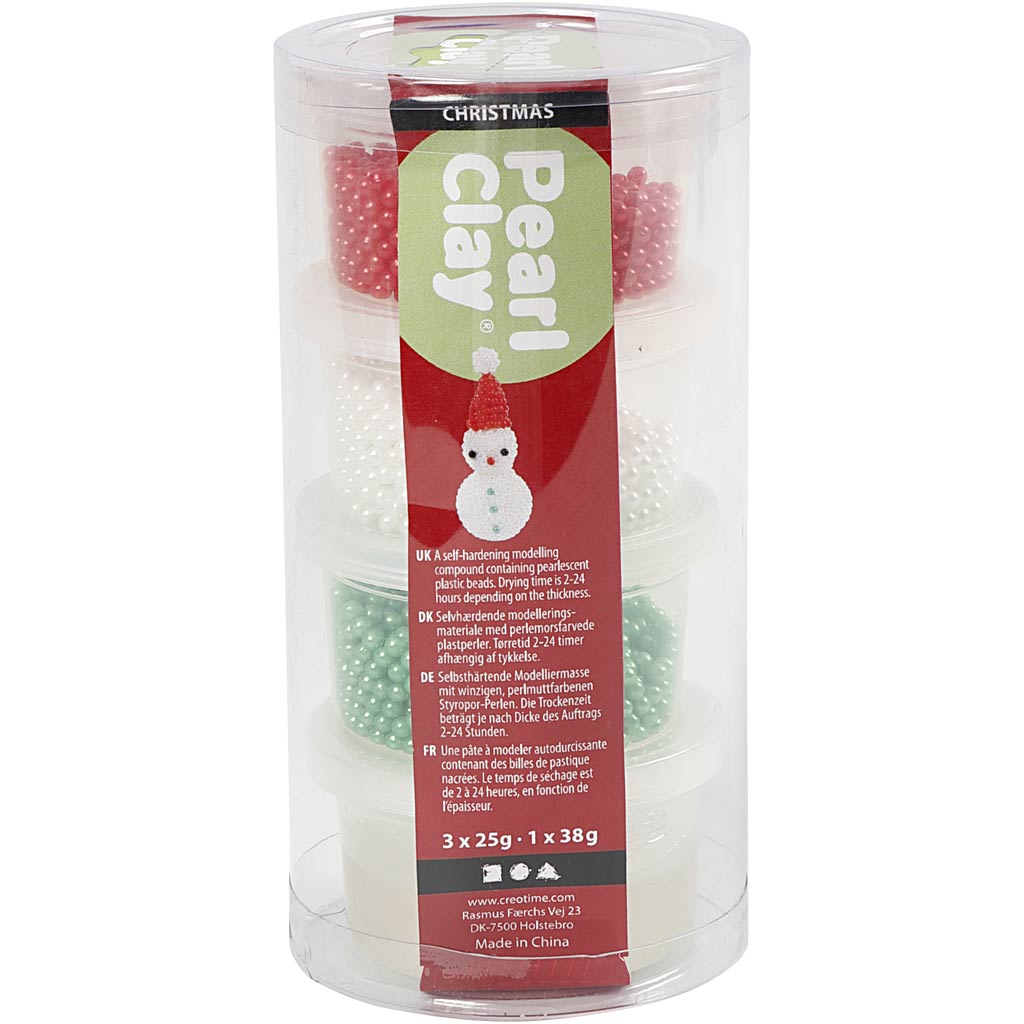 Pearl clay ®, various colours, 3x25+38 gr, 1 set