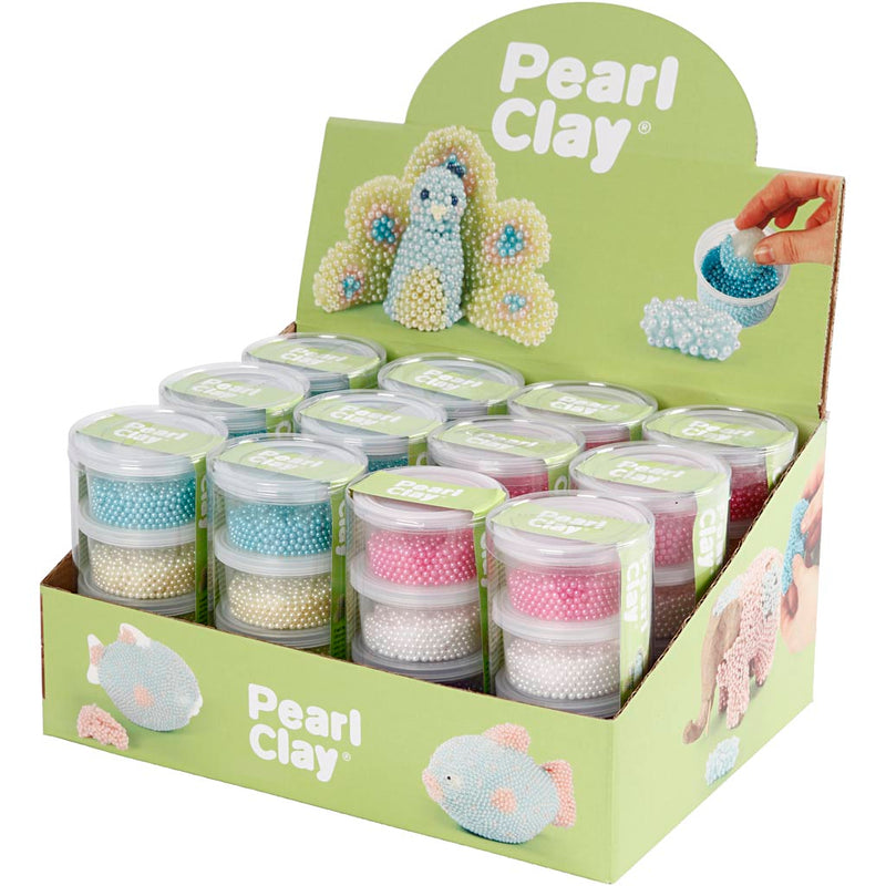 Pearl clay ®, vari colori, set 12 1 scatola