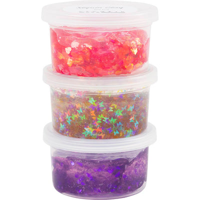 Argilla con paillettes Creativ Company, armonia rosa viola, 3x60 gr 1 scatola