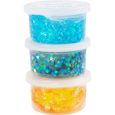 Argilla paillettes Creative Company, armonia verde blu, 3x60 gr 1 scatola