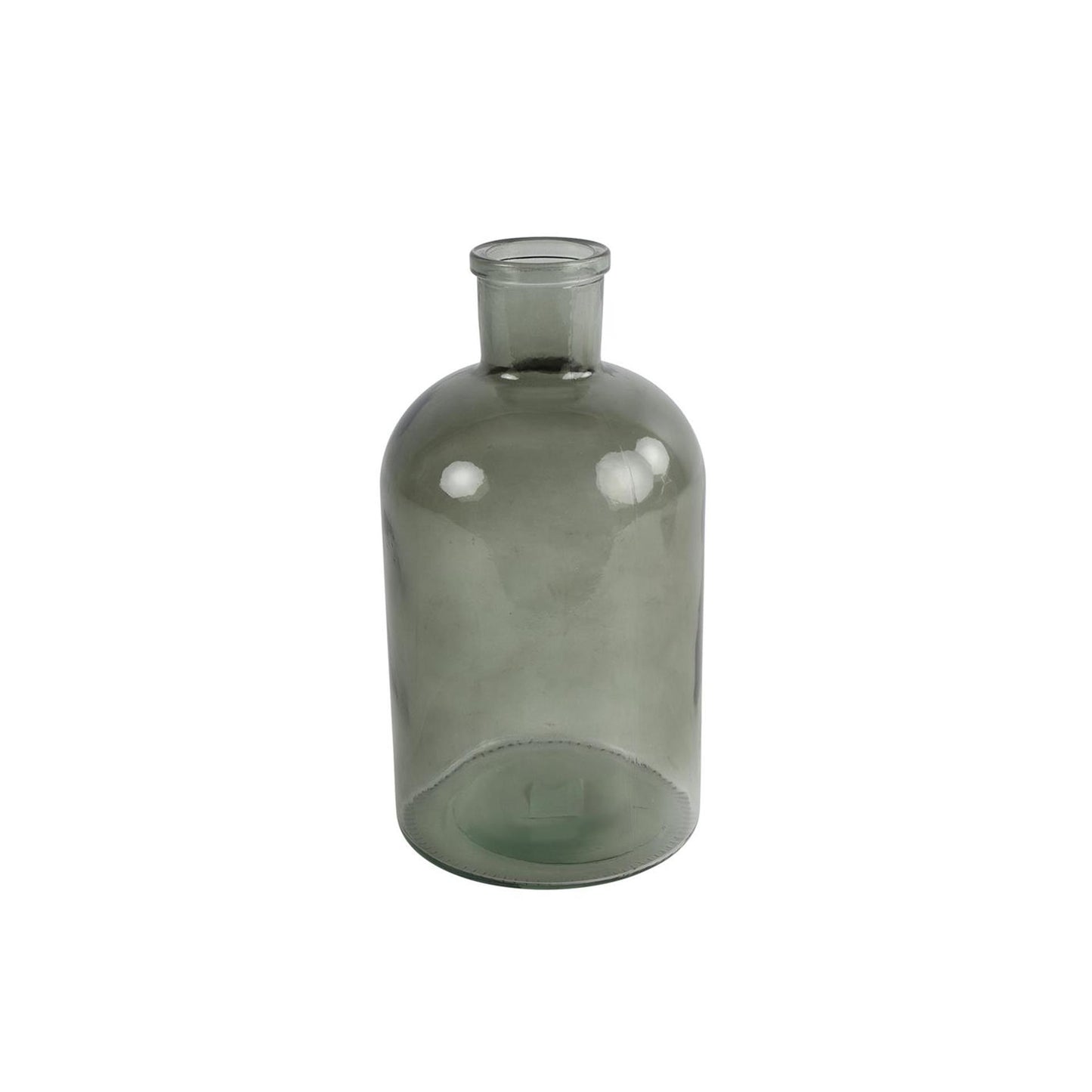 Jarrón Countryfield cristal gris 14x14x27cm