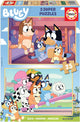 Educa - houten puzzel - 2 x 25 stukjes - bluey - legpuzzel - kinderpuzzel