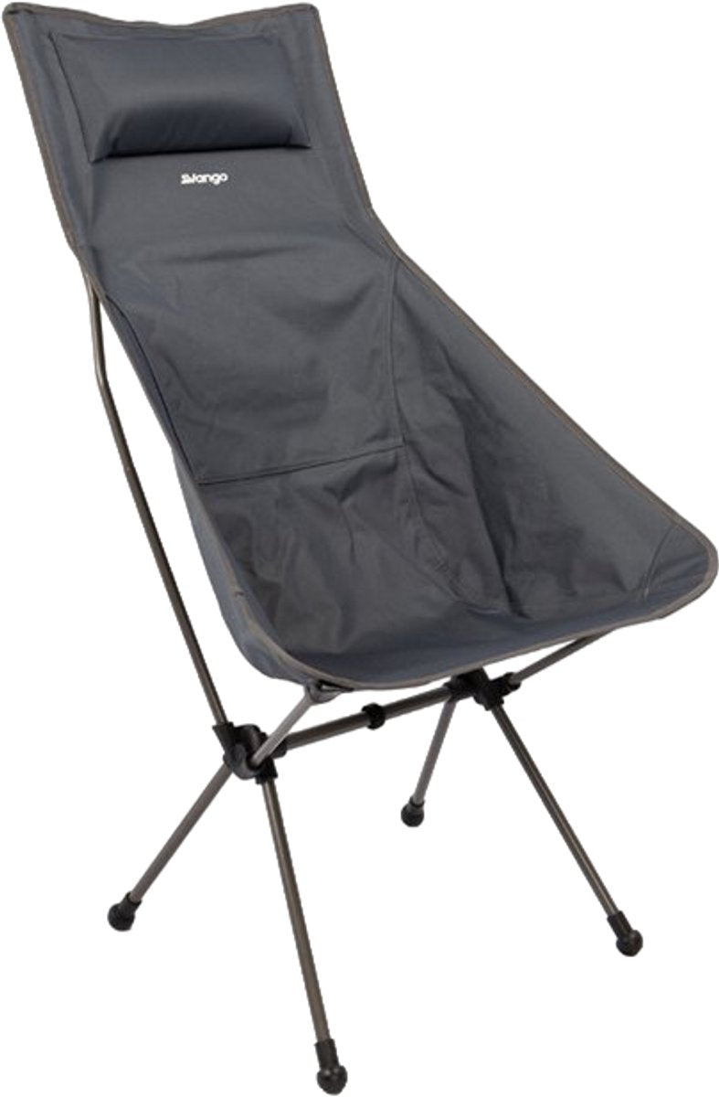Sedia alta Vango micro - sedia da campeggio - struttura in acciaio - poliestere resistente - schienale alto con poggiatesta - pieghevole in modo compatto - peso 1,8 kg - max. peso di trasporto 120 kg - inclusa borsa per il trasporto