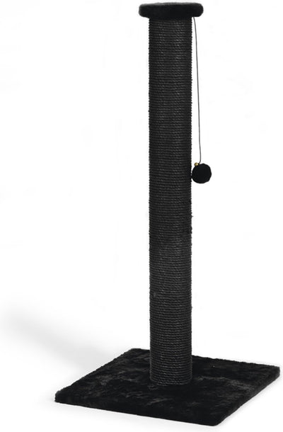 Beeztees Serpa XL cat scratching post - high scratching post - with rope - with ball - black - 40x40x90 cm