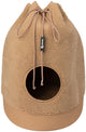 District 70 casa teddy - moderna casa para gatos hecha de tela súper suave - dimensiones 45 x 45 x 60 cm - moca