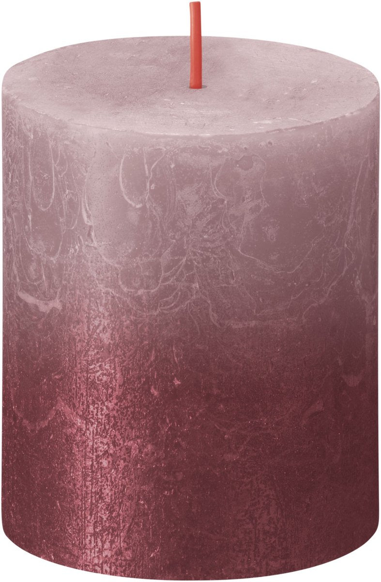 Candela a colonna Bolsius tramonto cenere rosa - 8 cm ø 7 cm