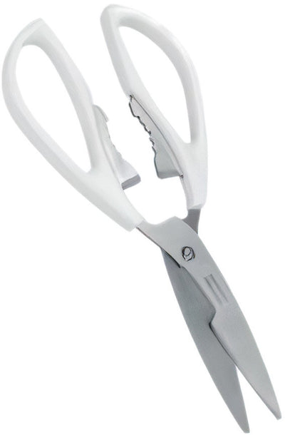 Metaltex - kitchen scissors - 21 cm - stainless steel - white - silver