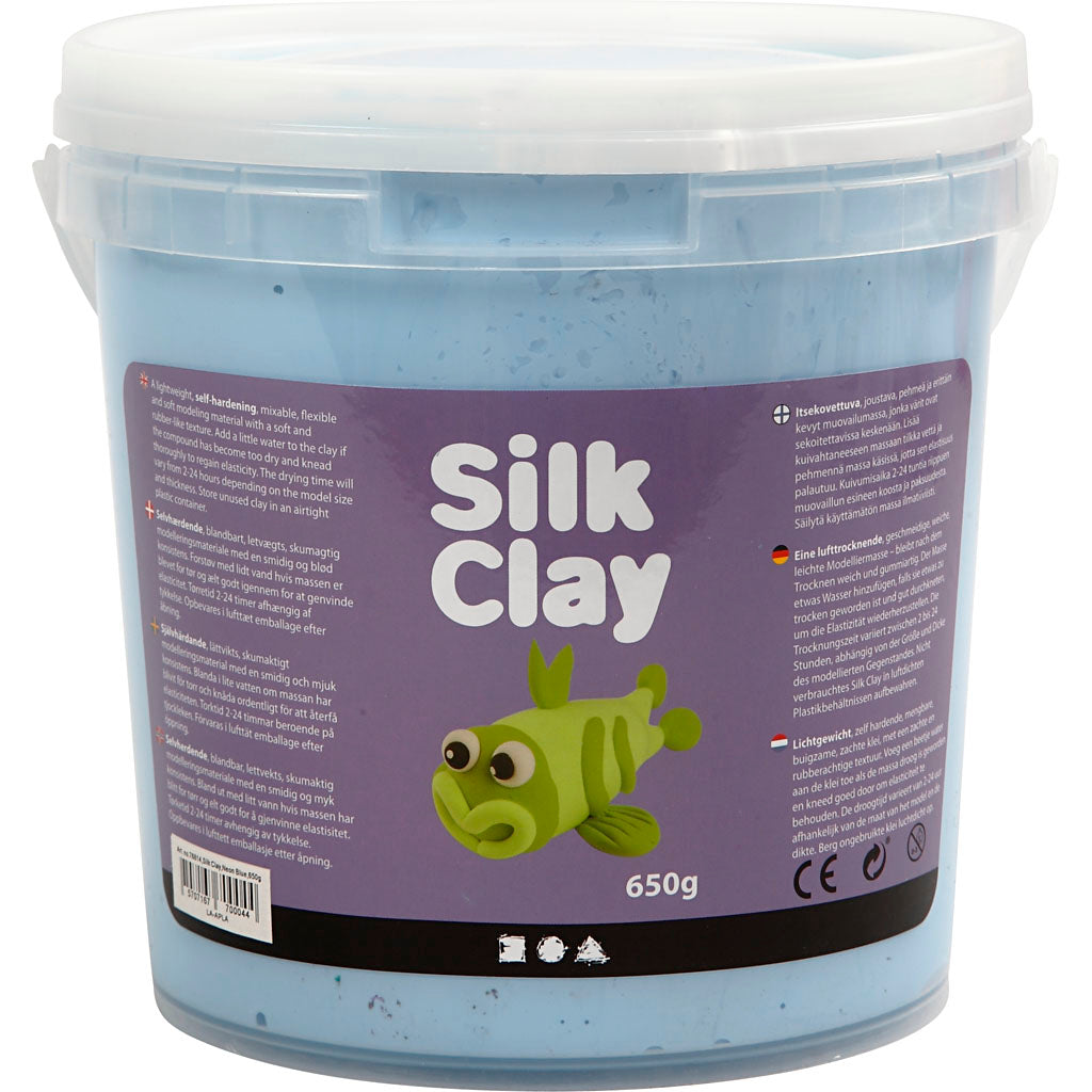 Silk Clay ®, blu neon, 650 gr 1 secchiello